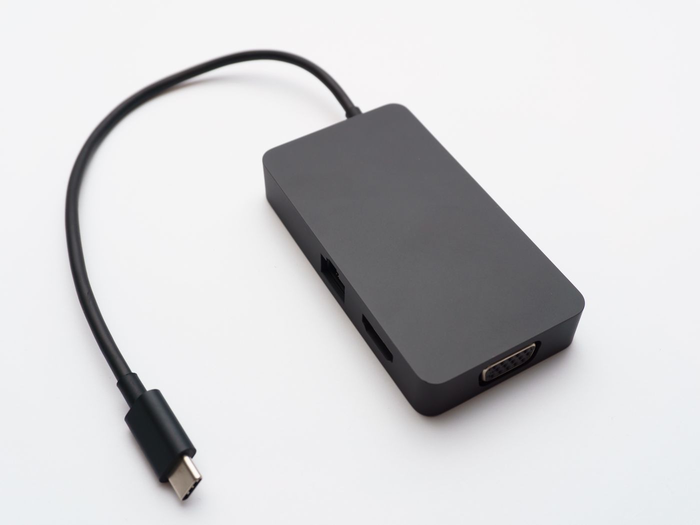 Minimal charging accessory on a work desk